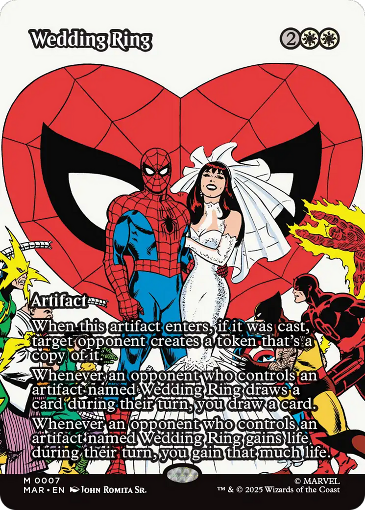 Wedding Ring (Borderless) [Marvel's Spider-Man: Eternal-Legal] | Boutique FDB TCG