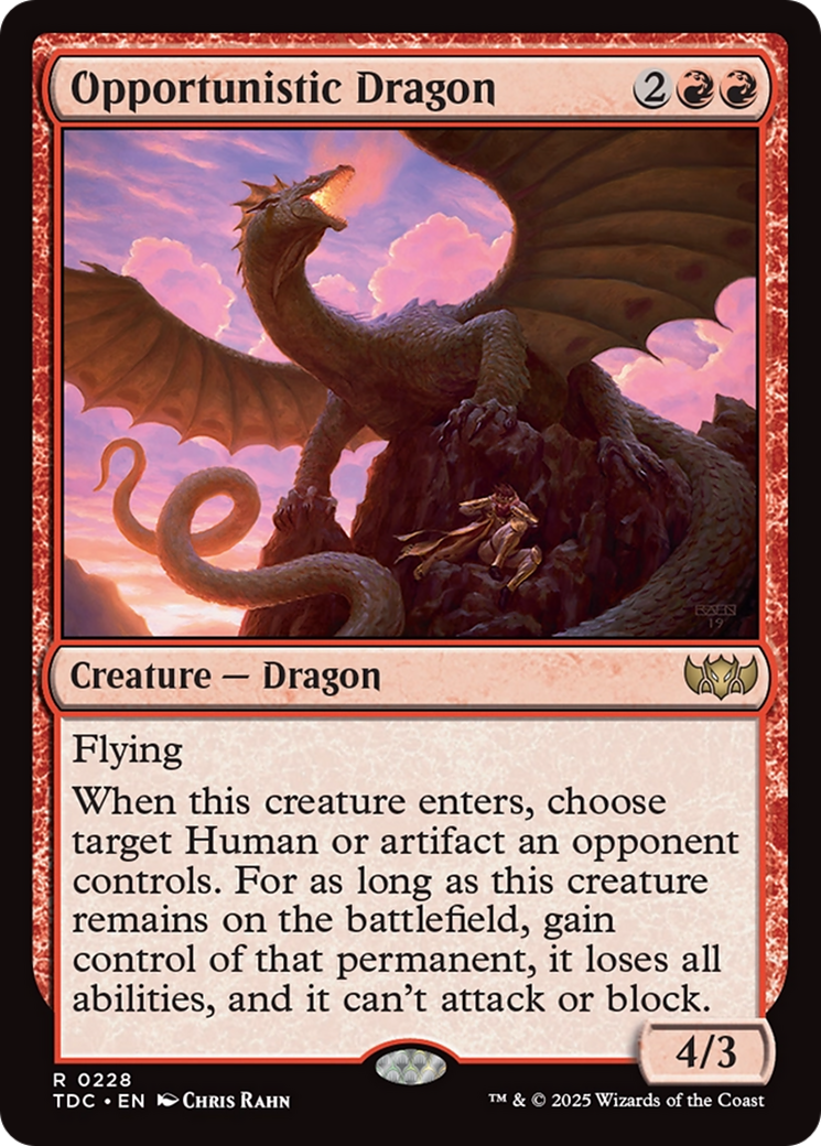 Opportunistic Dragon [Tarkir: Dragonstorm Commander] | Boutique FDB TCG