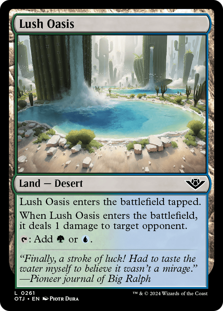 Lush Oasis [Outlaws of Thunder Junction] | Boutique FDB TCG