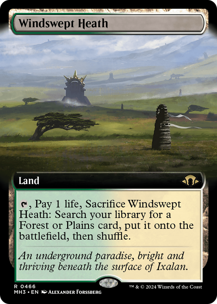 Windswept Heath (Extended Art) [Modern Horizons 3] | Boutique FDB TCG