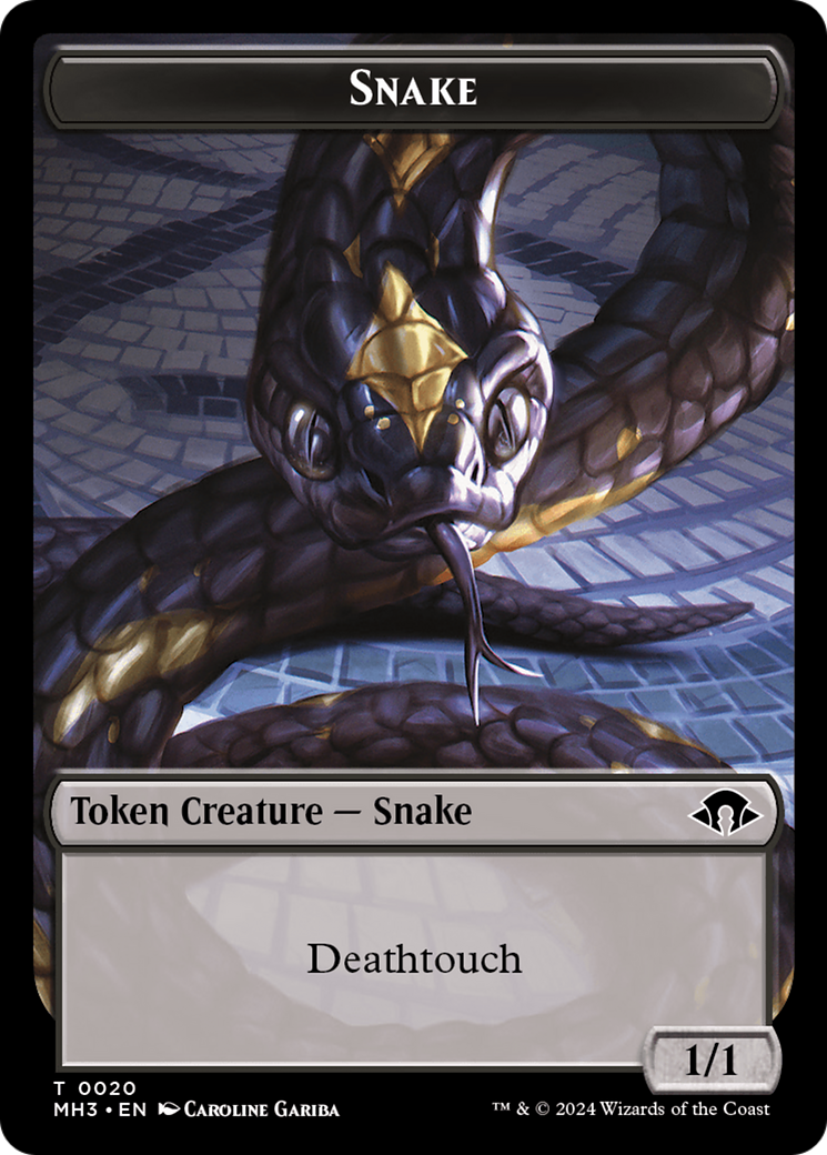 Snake Token [Modern Horizons 3 Tokens] | Boutique FDB TCG