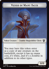 Angel of Sanctions // Vizier of Many Faces Double-Sided Token [Aetherdrift Commander] | Boutique FDB TCG