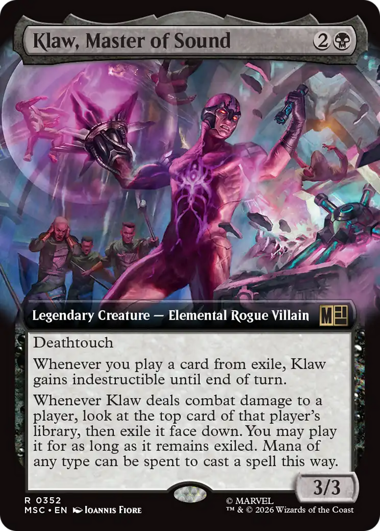 Klaw, Master of Sound (Extended Art) [Marvel Super Heroes Commander] | Boutique FDB TCG