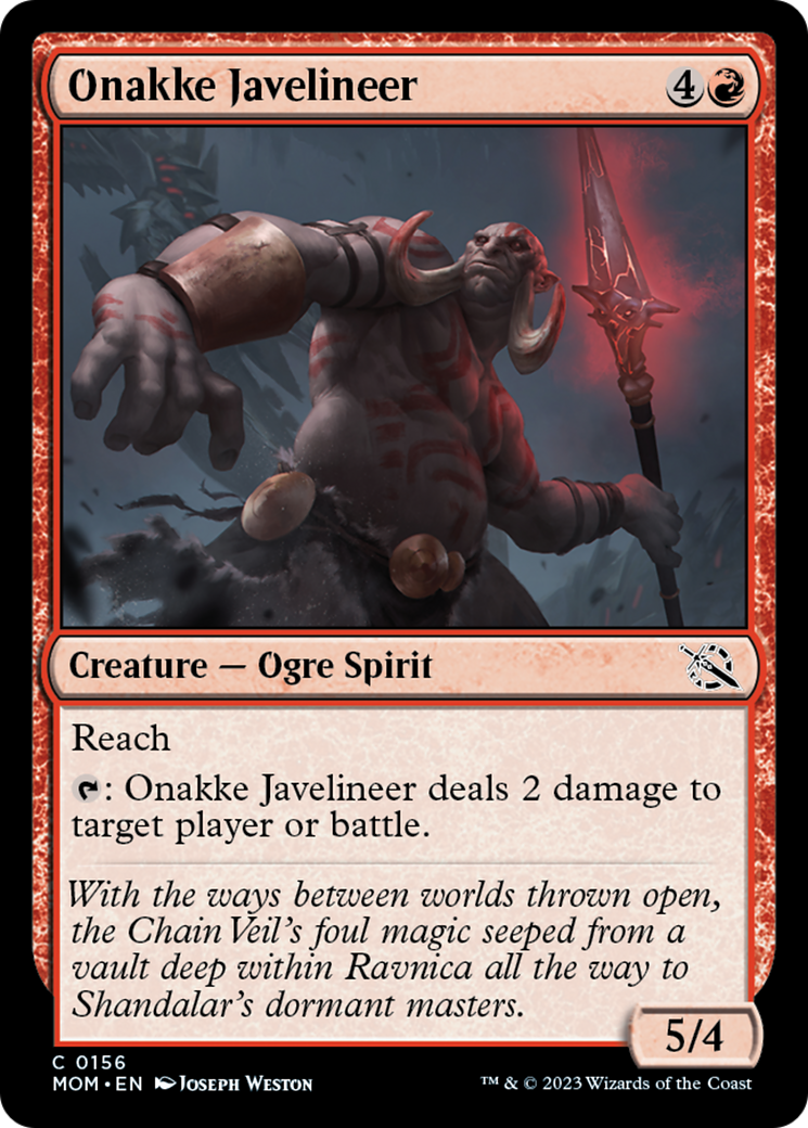 Onakke Javelineer [March of the Machine] | Boutique FDB TCG