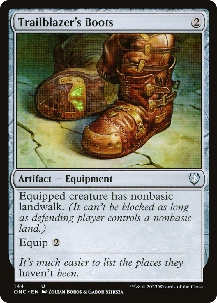 Trailblazer's Boots [Phyrexia: All Will Be One Commander] | Boutique FDB TCG