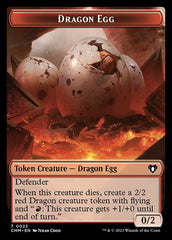 Treasure // Dragon Egg Double-Sided Token [Commander Masters Tokens] | Boutique FDB TCG