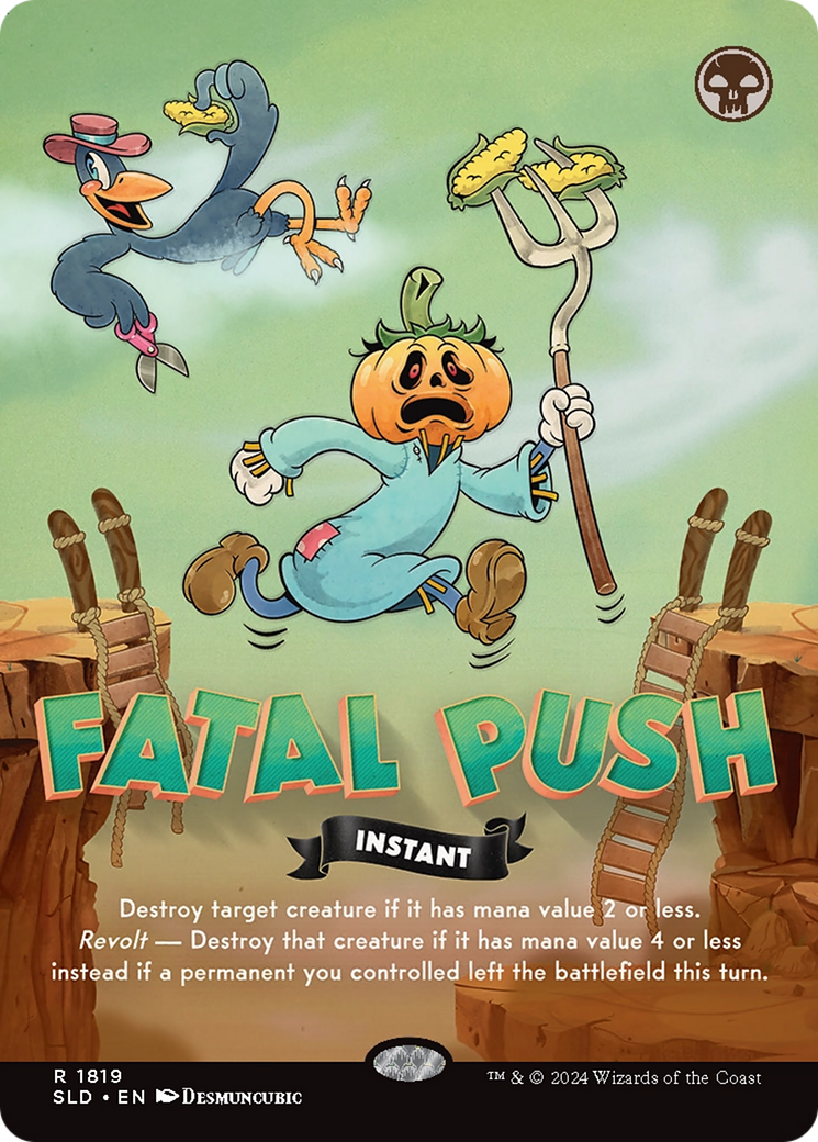 Fatal Push (1819) (Rainbow Foil) [Secret Lair Drop Series] | Boutique FDB TCG