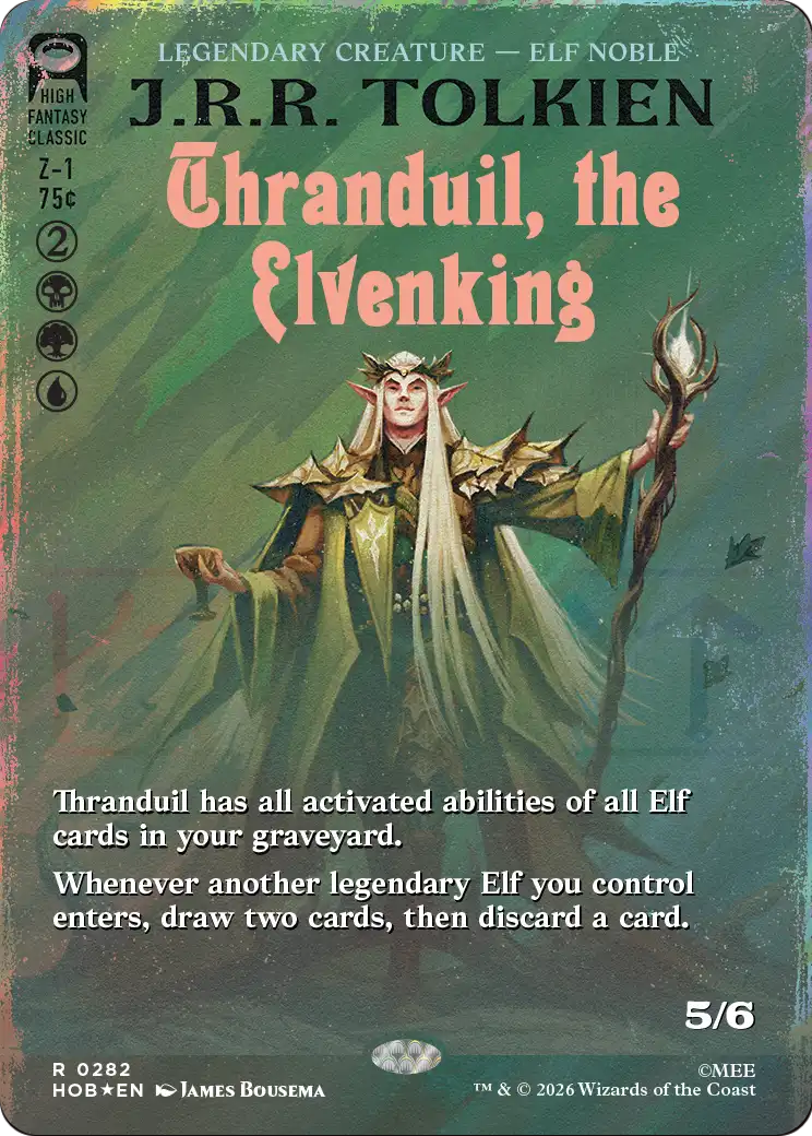Thranduil, the Elvenking (Borderless) (Surge Foil) [The Hobbit] | Boutique FDB TCG