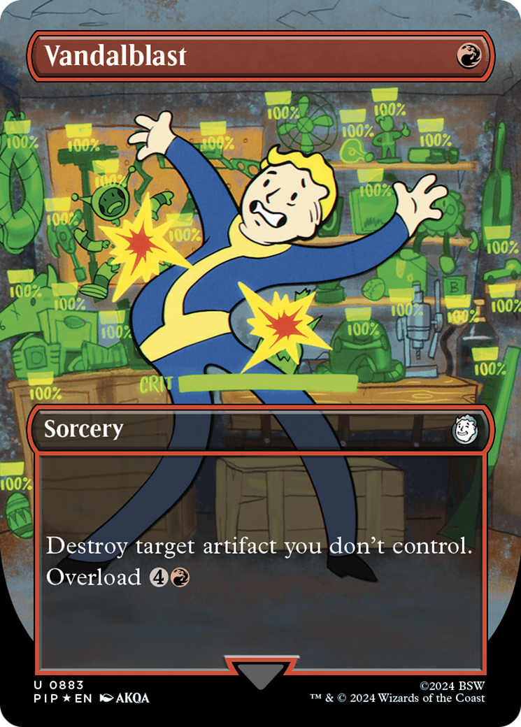 Vandalblast (Borderless) (Surge Foil) [Fallout] | Boutique FDB TCG