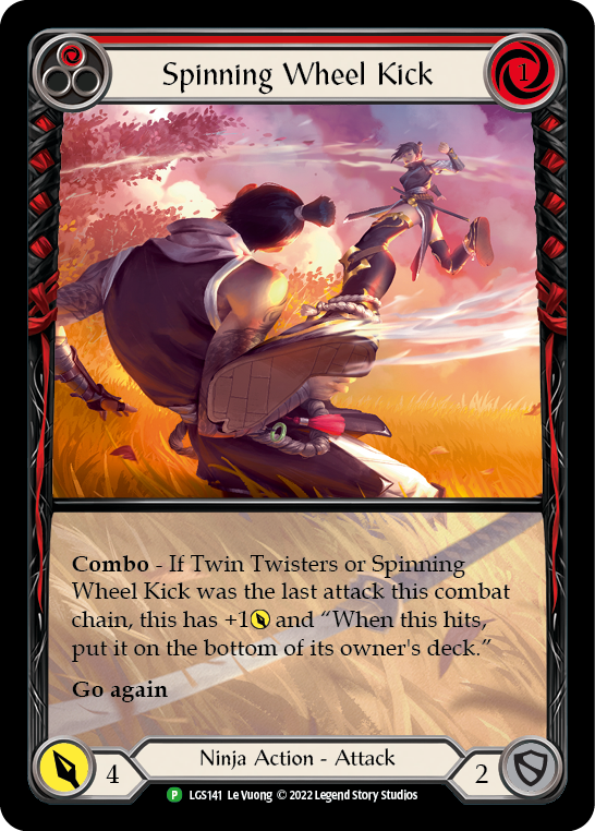 Spinning Wheel Kick (Red) [LGS141] (Promo)  Rainbow Foil | Boutique FDB TCG