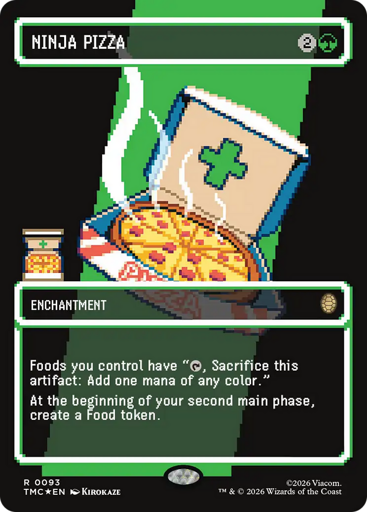Ninja Pizza (Borderless) (Surge Foil) [Teenage Mutant Ninja Turtles Commander] | Boutique FDB TCG