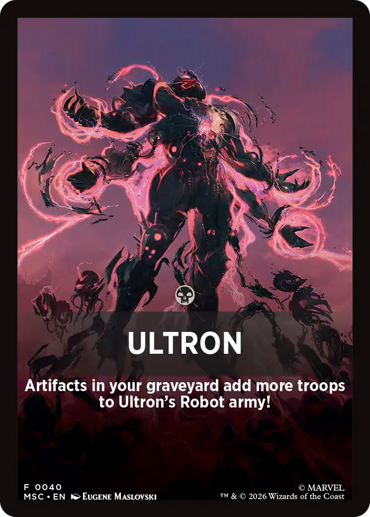 Ultron Theme Card [Marvel Super Heroes Commander] | Boutique FDB TCG