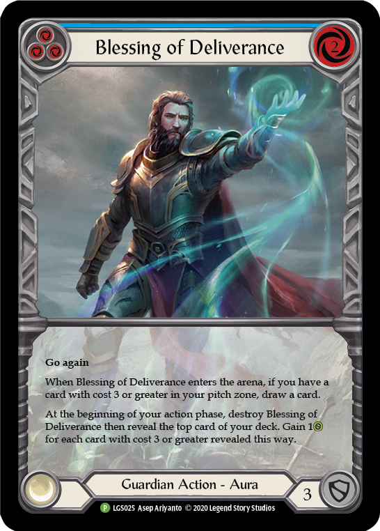 Blessing of Deliverance (Blue) [LGS025] (Promo) | Boutique FDB TCG