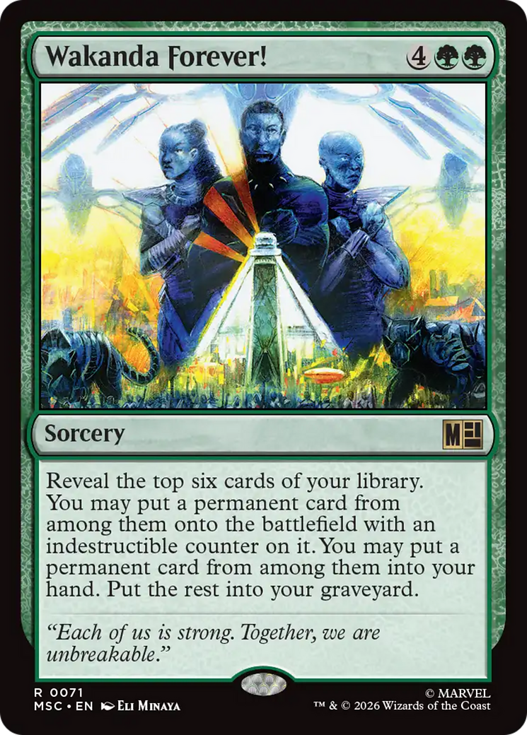 Wakanda Forever! (Surge Foil) [Marvel Super Heroes Commander] | Boutique FDB TCG