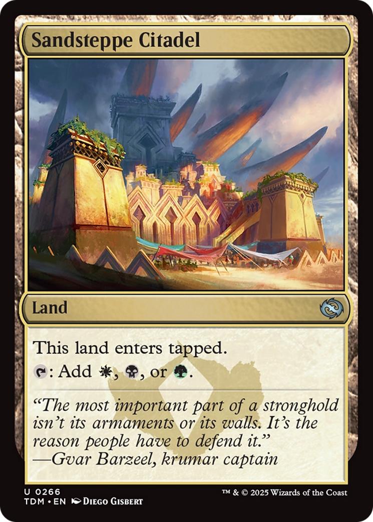 Sandsteppe Citadel [Tarkir: Dragonstorm] | Boutique FDB TCG