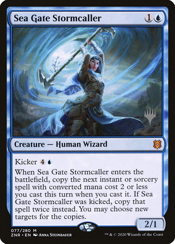 Sea Gate Stormcaller (Promo Pack) [Zendikar Rising Promos] | Boutique FDB TCG