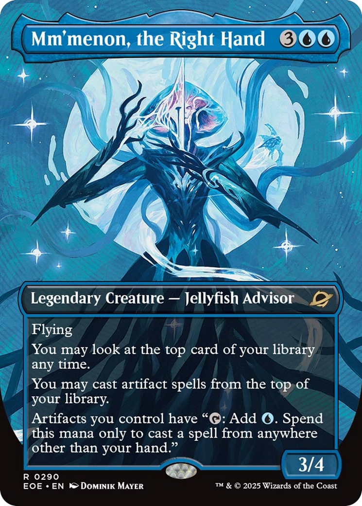 Mm'menon, the Right Hand (Borderless) [Edge of Eternities] | Boutique FDB TCG