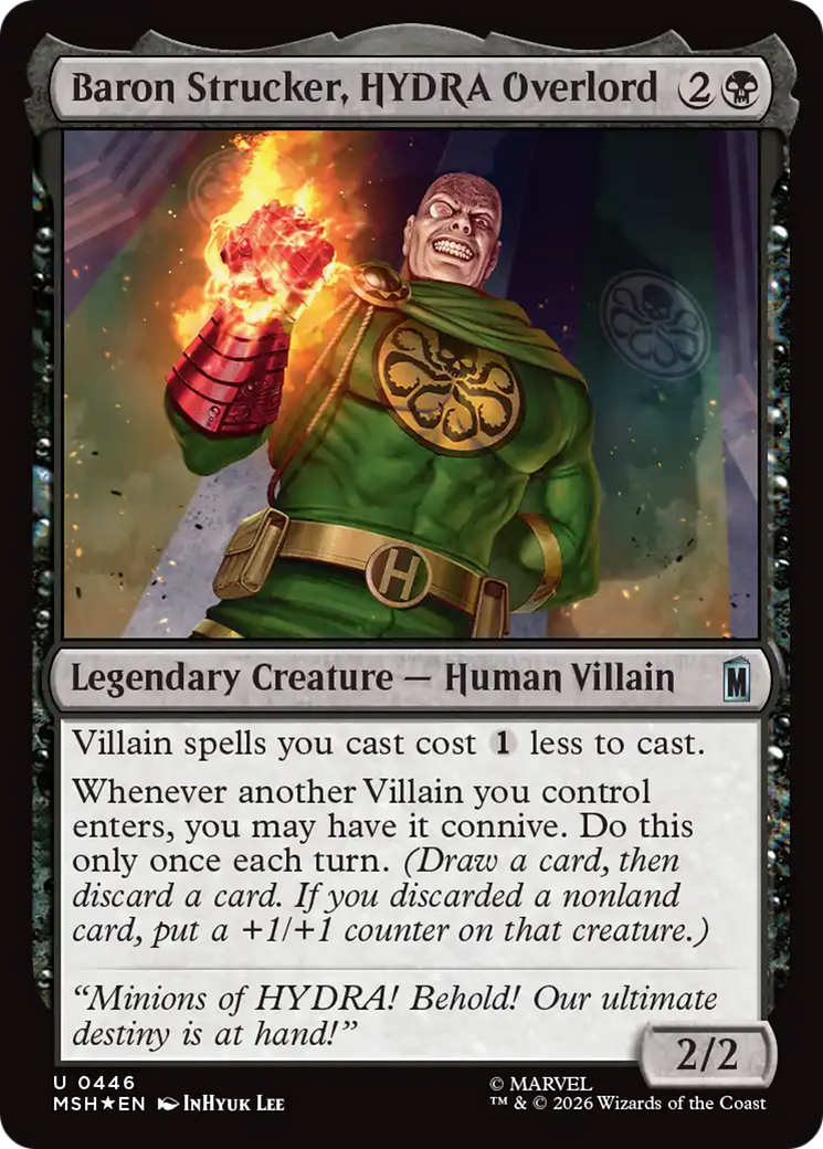 Baron Strucker, HYDRA Overlord (Surge Foil) [Marvel Super Heroes] | Boutique FDB TCG