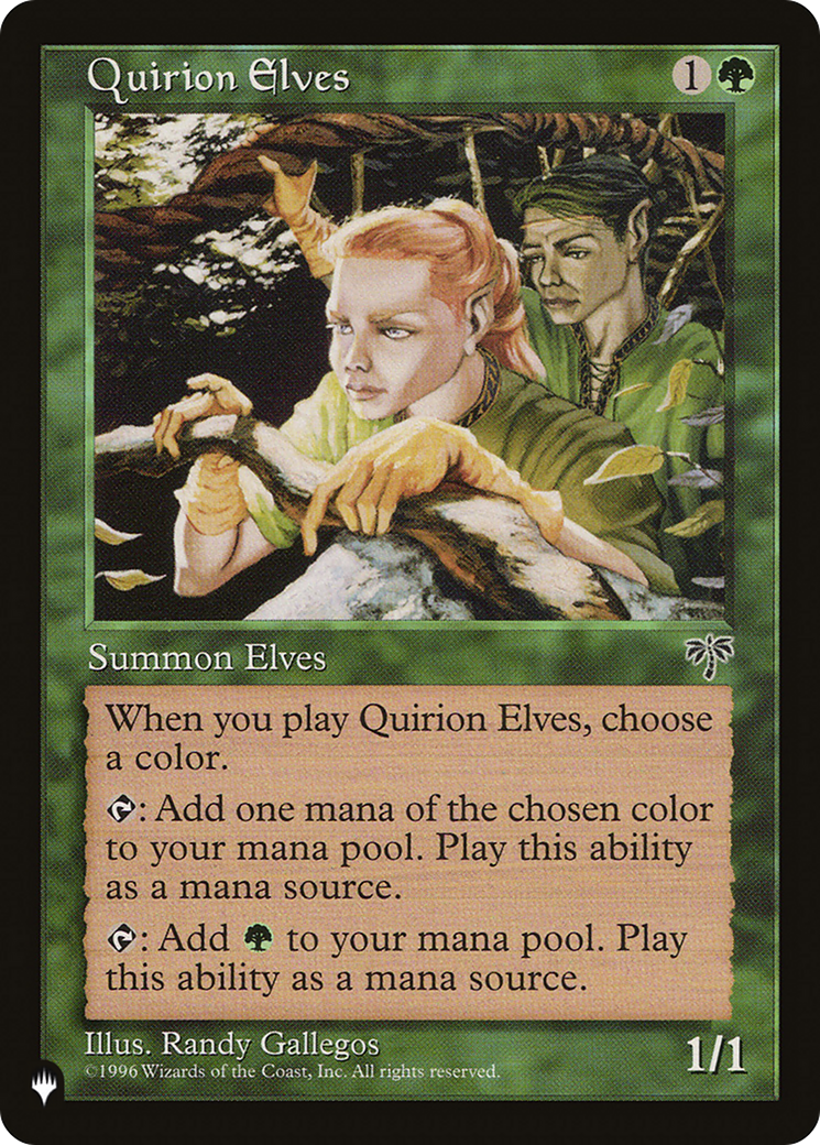 Quirion Elves [The List Reprints] | Boutique FDB TCG