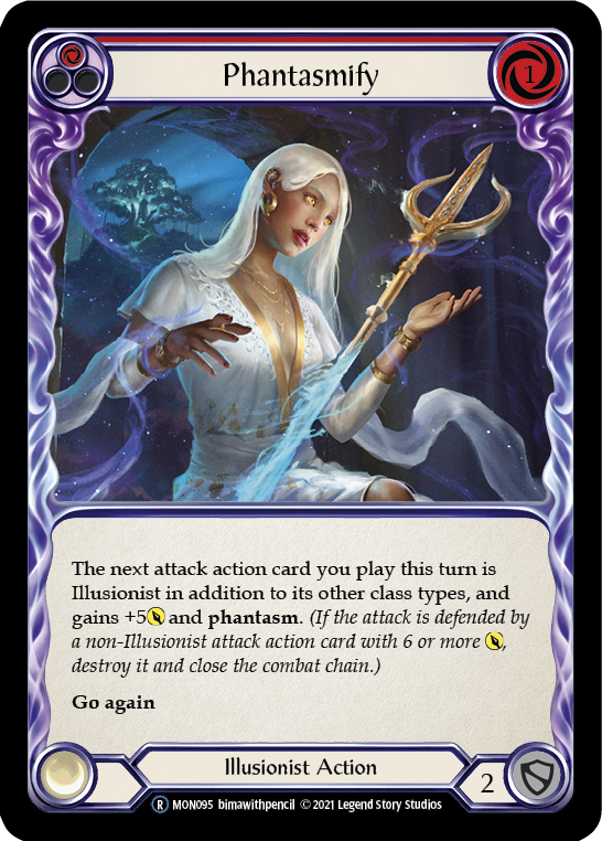 Phantasmify (Red) [U-MON095-RF] (Monarch Unlimited)  Unlimited Rainbow Foil | Boutique FDB TCG
