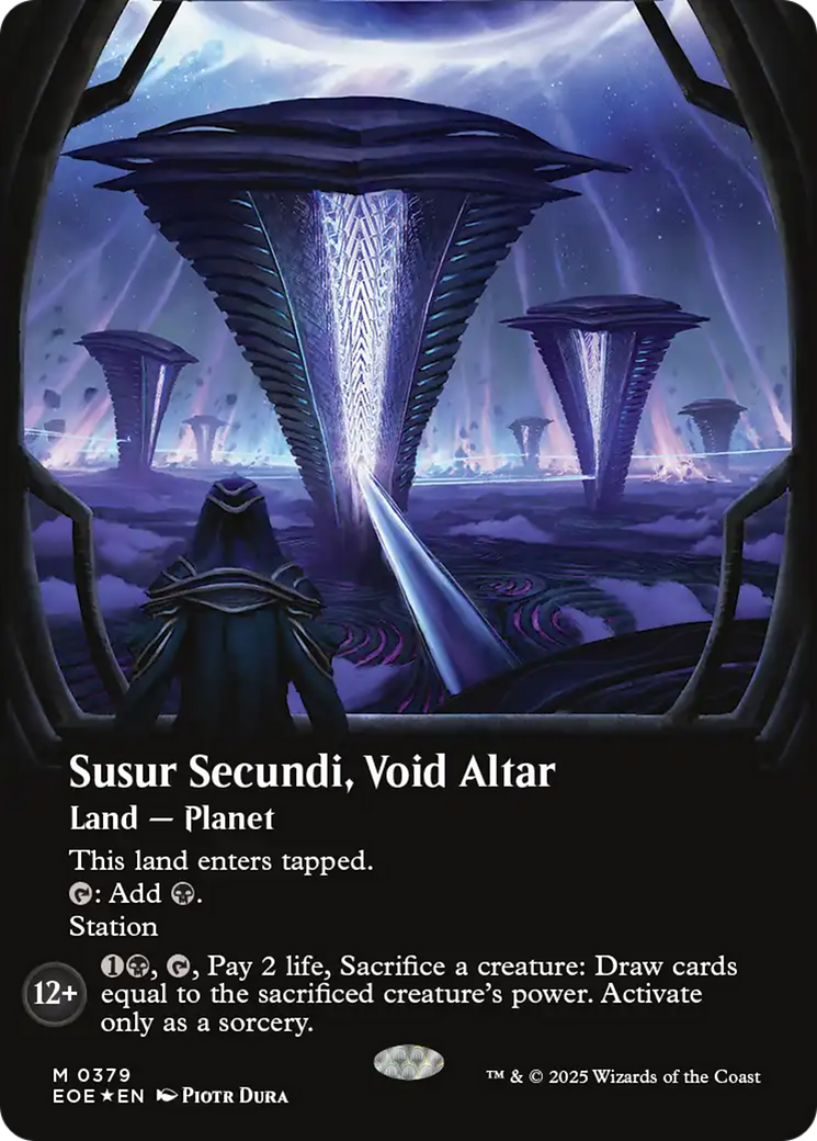 Susur Secundi, Void Altar (Borderless) (Galaxy Foil) [Edge of Eternities] | Boutique FDB TCG