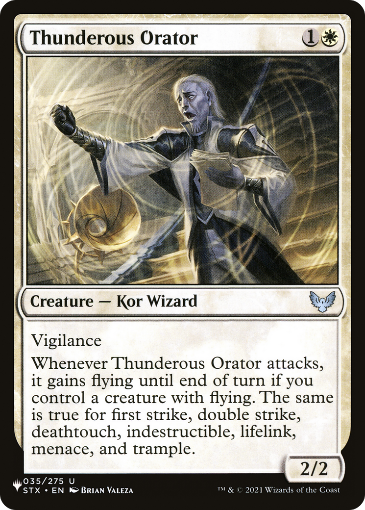 Thunderous Orator [The List Reprints] | Boutique FDB TCG