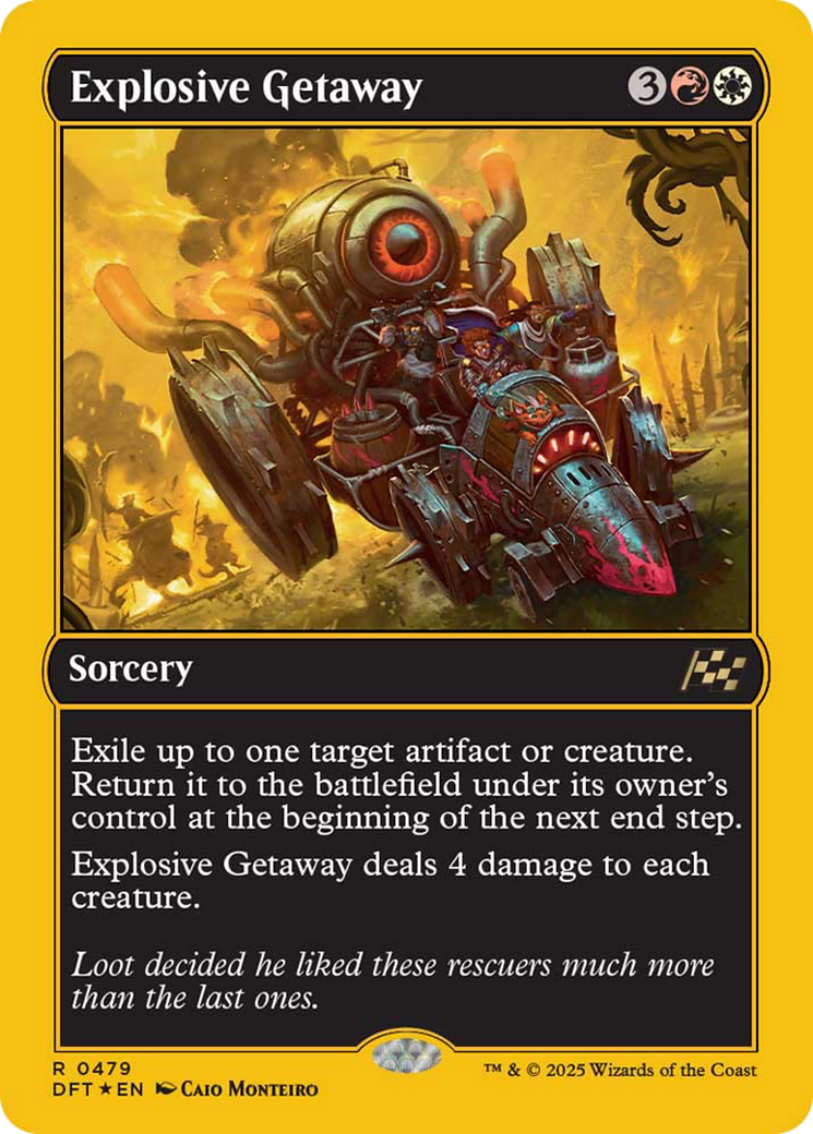 Explosive Getaway (First-Place Foil) [Aetherdrift] | Boutique FDB TCG