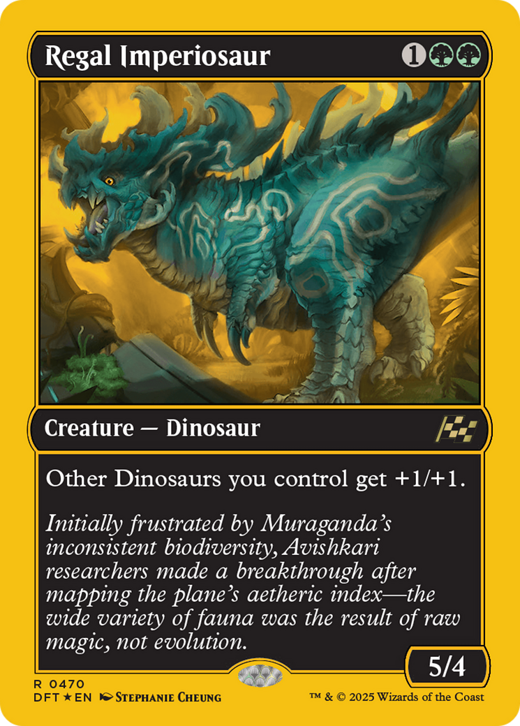 Regal Imperiosaur (First-Place Foil) [Aetherdrift] | Boutique FDB TCG