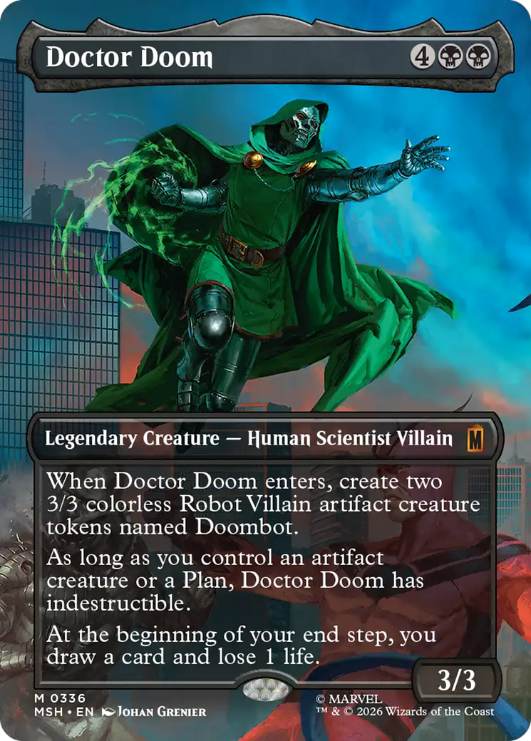 Doctor Doom (Borderless) (336) [Marvel Super Heroes] | Boutique FDB TCG