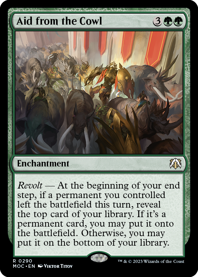 Aid from the Cowl [March of the Machine Commander] | Boutique FDB TCG