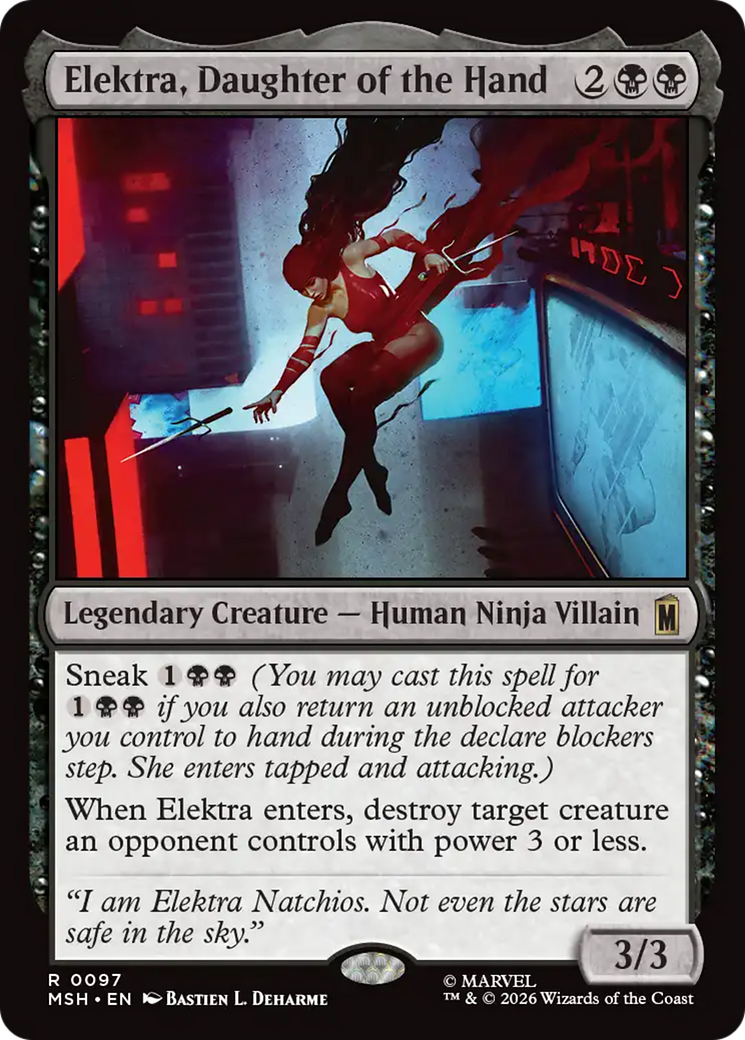 Elektra, Daughter of the Hand [Marvel Super Heroes] | Boutique FDB TCG