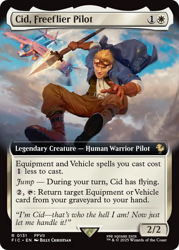 Cid, Freeflier Pilot (Extended Art) [FINAL FANTASY Commander] | Boutique FDB TCG