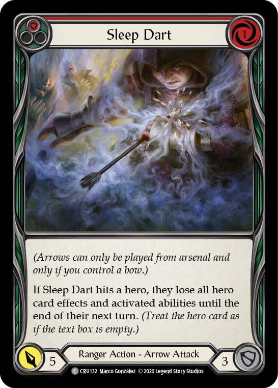 Sleep Dart (Red) [CRU132] (Crucible of War)  1st Edition Normal | Boutique FDB TCG