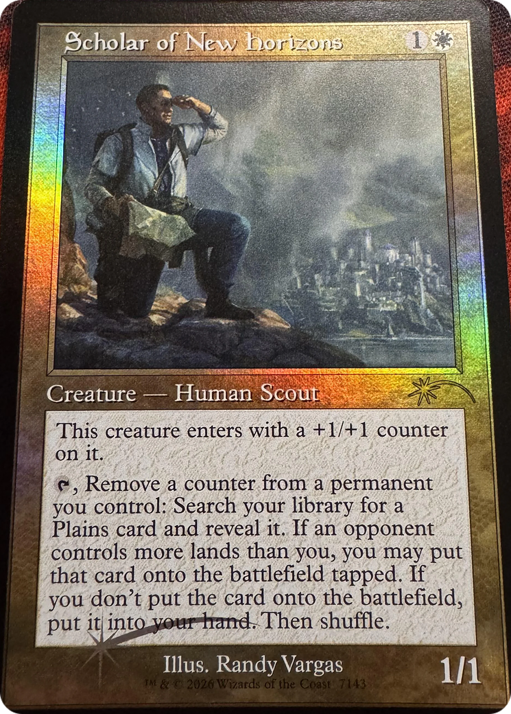 Scholar of New Horizons (Retro Frame) (7143) [Secret Lair Drop] | Boutique FDB TCG