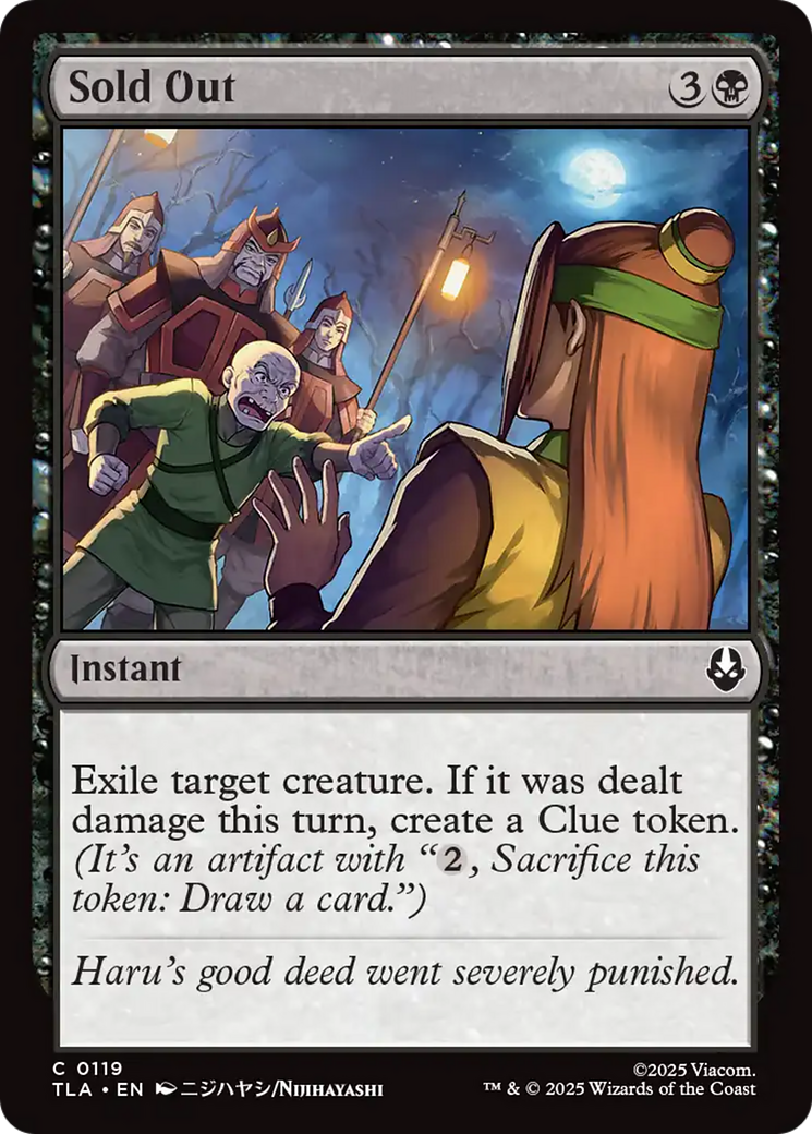 Sold Out [Avatar: The Last Airbender] | Boutique FDB TCG