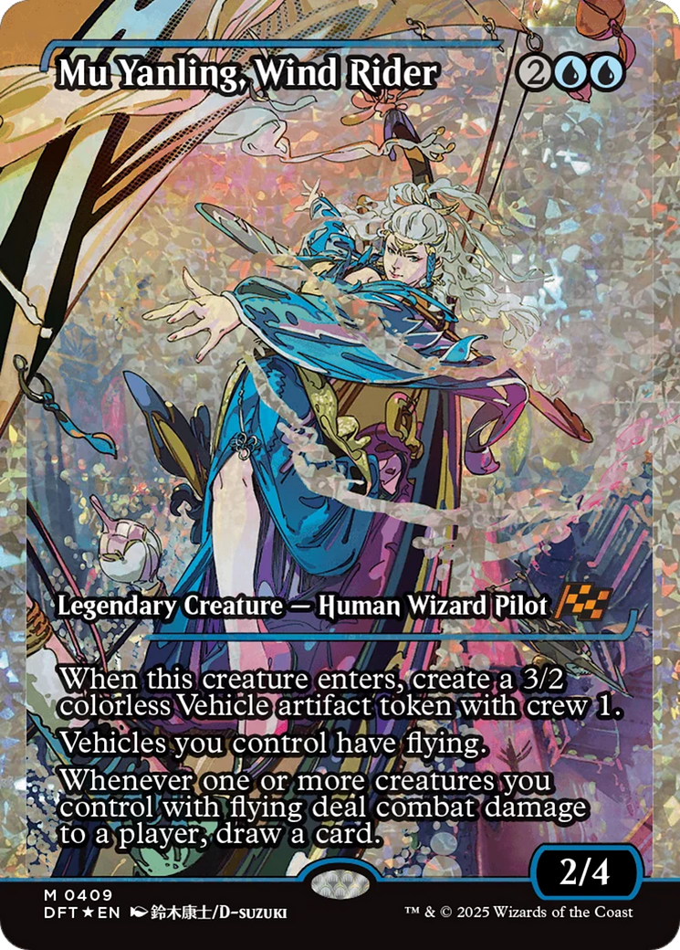 Mu Yanling, Wind Rider (Showcase) (Fracture Foil) [Aetherdrift] | Boutique FDB TCG