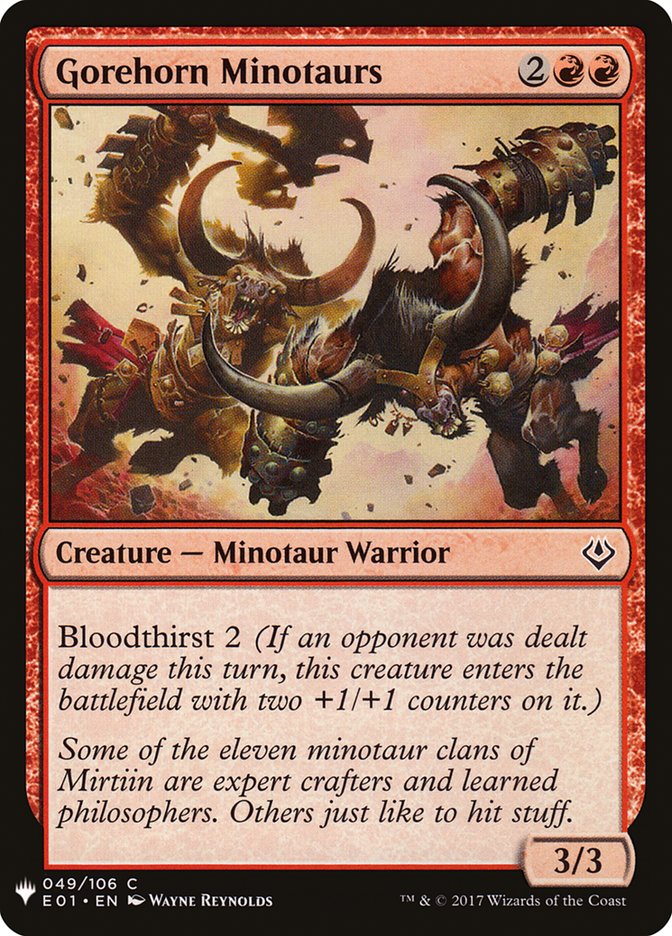 Gorehorn Minotaurs [Mystery Booster] | Boutique FDB TCG