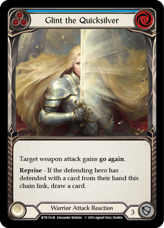 Glint the Quicksilver [WTR118-M] (Welcome to Rathe)  Alpha Print Rainbow Foil | Boutique FDB TCG