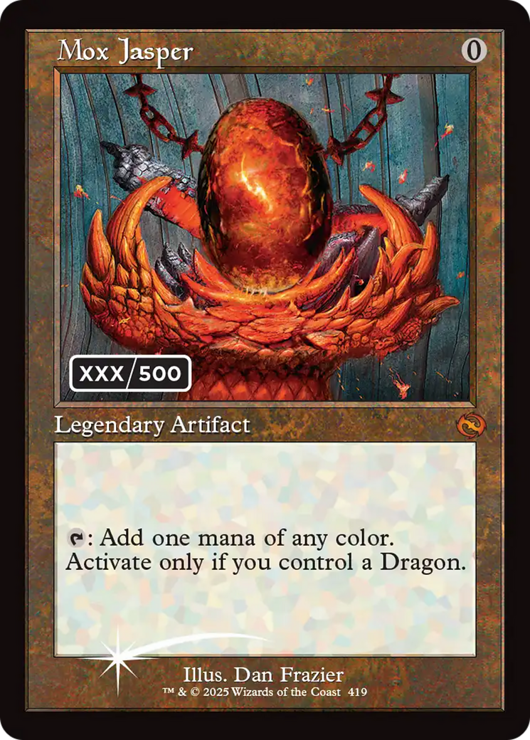 Mox Jasper (Serial Numbered) [Tarkir: Dragonstorm] | Boutique FDB TCG