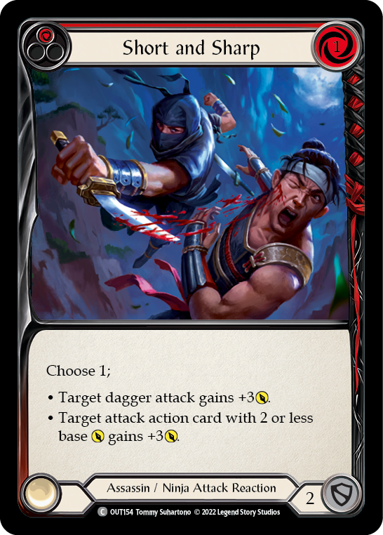 Short and Sharp (Red) [OUT154] (Outsiders) | Boutique FDB TCG