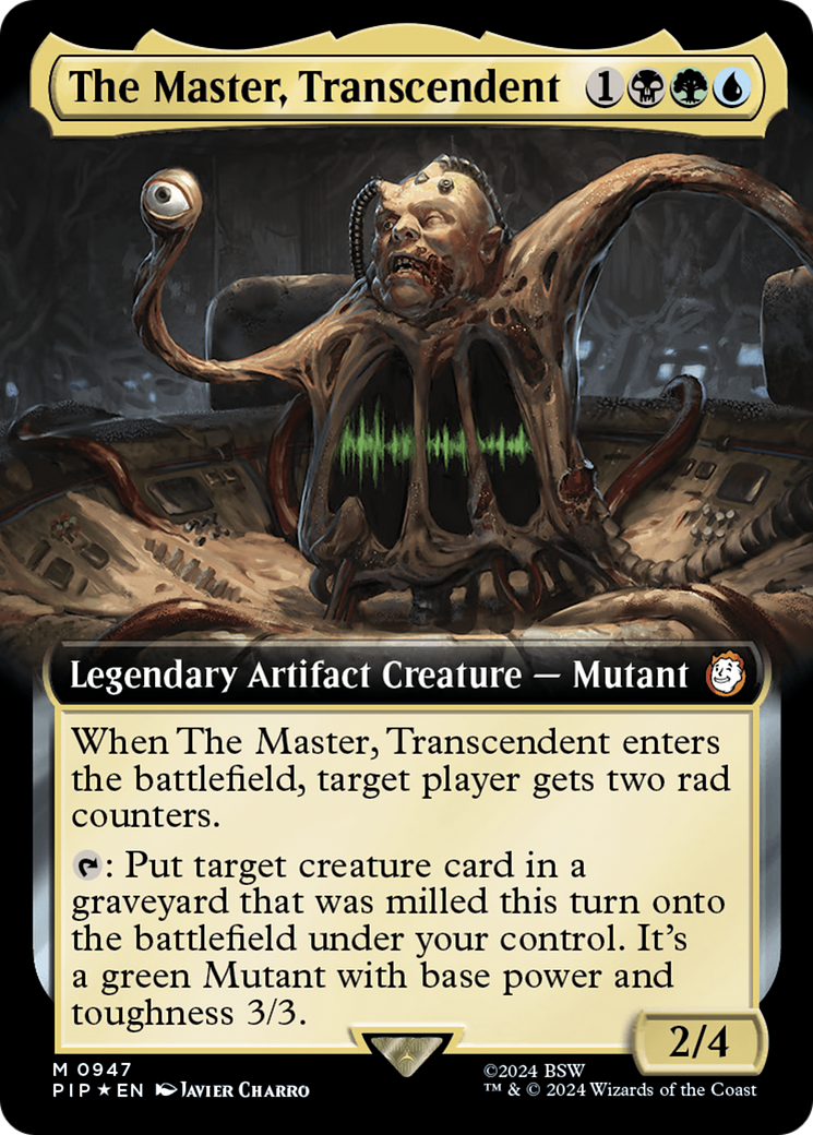 The Master, Transcendent (Extended Art) (Surge Foil) [Fallout] | Boutique FDB TCG