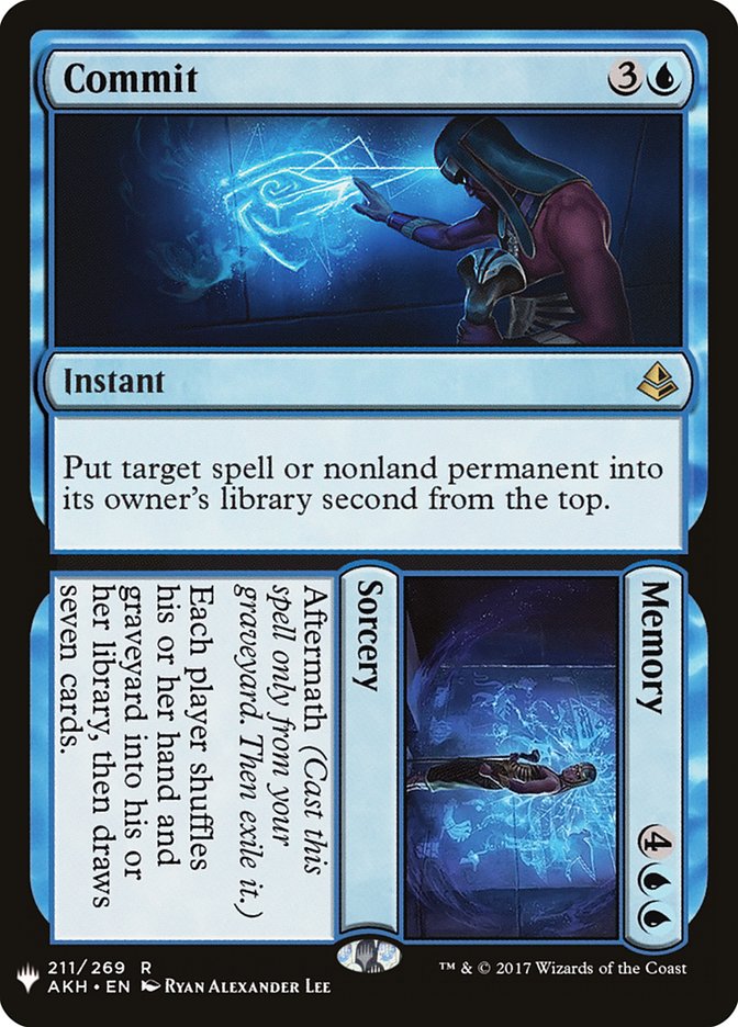 Commit // Memory [The List] | Boutique FDB TCG