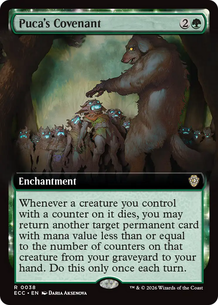 Puca's Covenant (Extended Art) [Lorwyn Eclipsed Commander] | Boutique FDB TCG