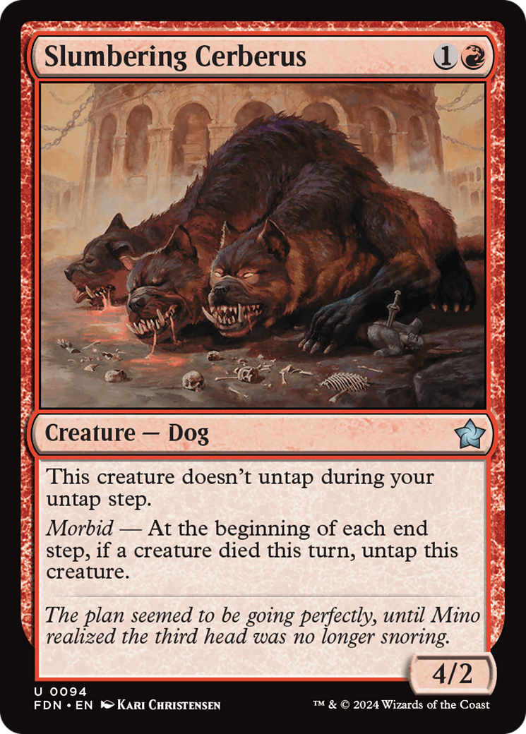 Slumbering Cerberus [Foundations] | Boutique FDB TCG