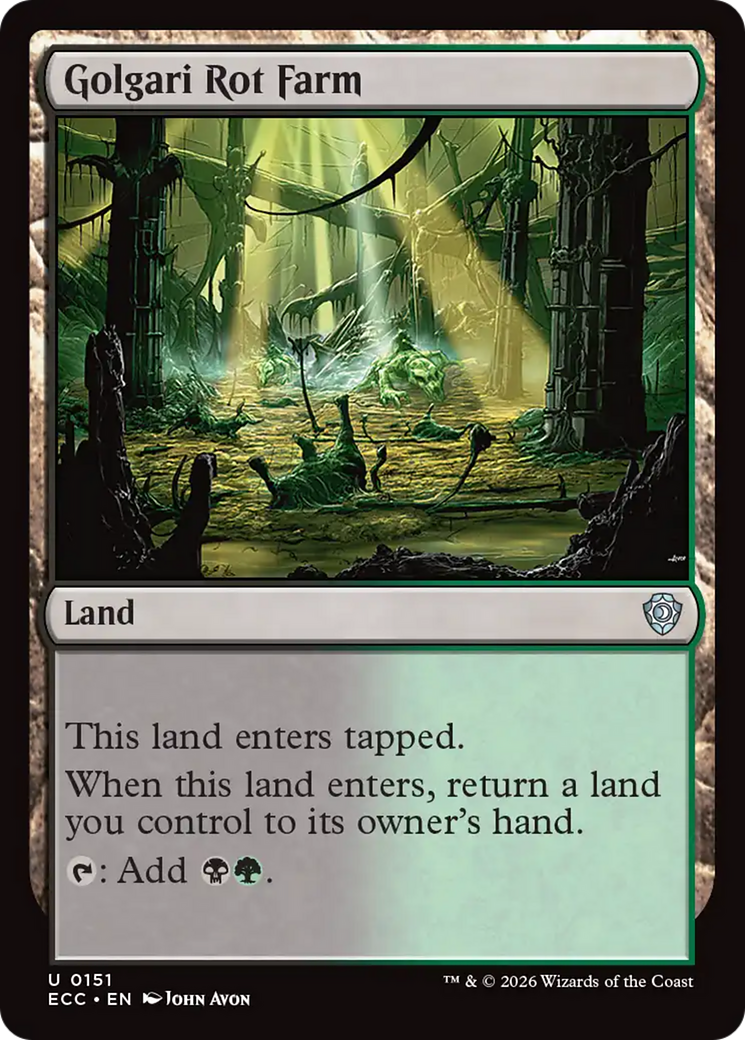 Golgari Rot Farm [Lorwyn Eclipsed Commander] | Boutique FDB TCG