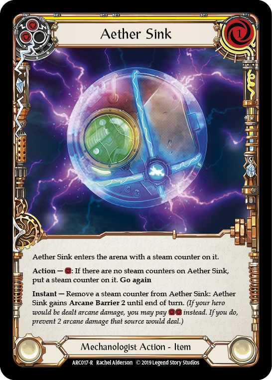 Aether Sink [ARC017-R] (Arcane Rising)  1st Edition Rainbow Foil | Boutique FDB TCG