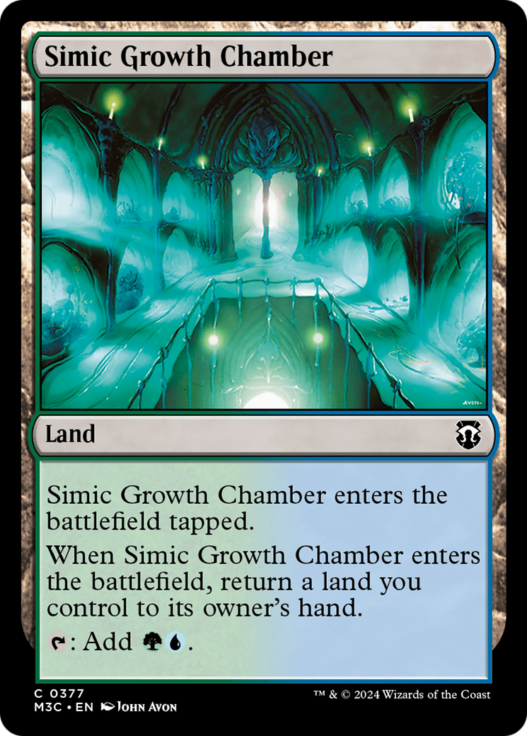 Simic Growth Chamber (Ripple Foil) [Modern Horizons 3 Commander] | Boutique FDB TCG