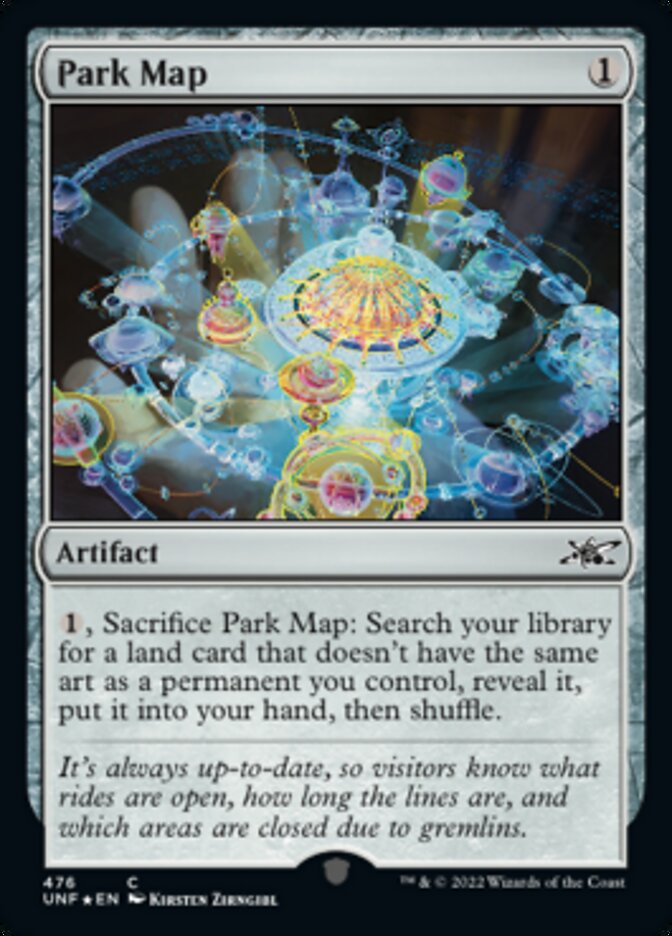 Park Map (Galaxy Foil) [Unfinity] | Boutique FDB TCG