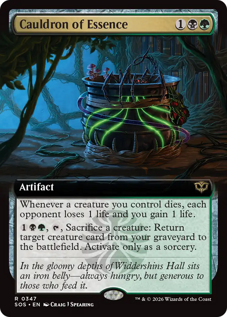Cauldron of Essence (Extended Art) [Secrets of Strixhaven] | Boutique FDB TCG