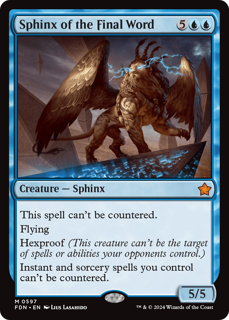 Sphinx of the Final Word [Foundations] | Boutique FDB TCG